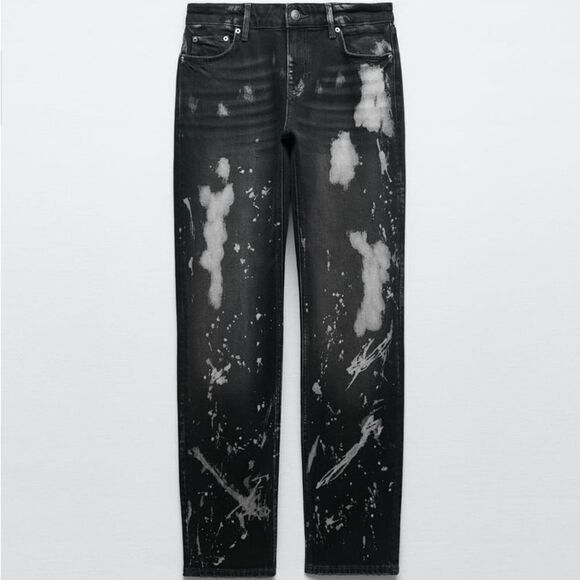 Zara Bleached Jeans New - Picture 5 of 9
